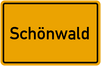 Branchenbuch Schönwald, Brandenburg