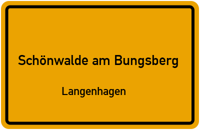 Straßenverzeichnis Schönwalde am Bungsberg Langenhagen