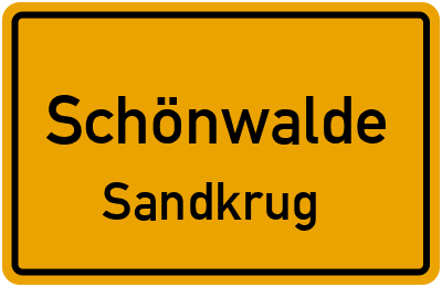 Straßenverzeichnis Schönwalde Sandkrug