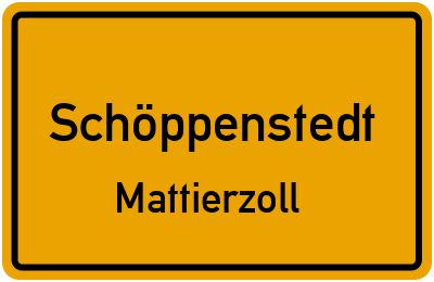 Straßenverzeichnis Schöppenstedt Mattierzoll