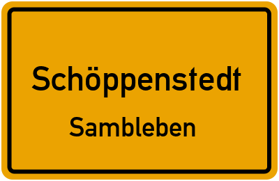 Straßenverzeichnis Schöppenstedt Sambleben