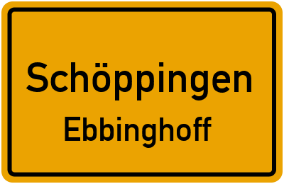 Straßenverzeichnis Schöppingen Ebbinghoff