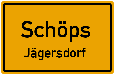 Straßenverzeichnis Schöps Jägersdorf