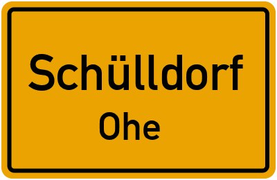 Straßenverzeichnis Schülldorf Ohe