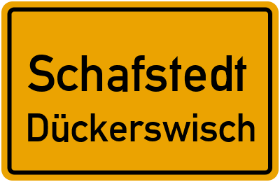 Straßenverzeichnis Schafstedt Dückerswisch