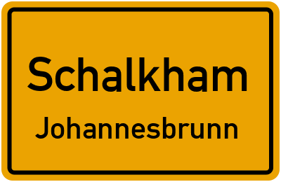 Straßenverzeichnis Schalkham Johannesbrunn