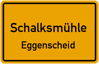 Straßenverzeichnis Schalksmühle Eggenscheid
