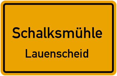 Straßenverzeichnis Schalksmühle Lauenscheid