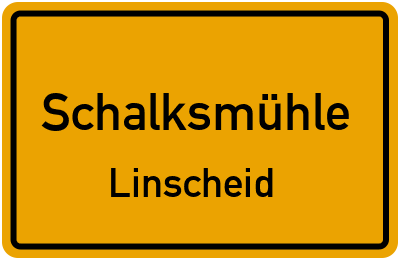 Straßenverzeichnis Schalksmühle Linscheid