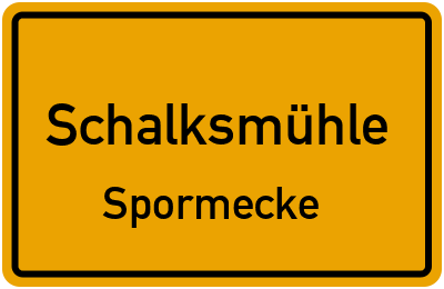 Straßenverzeichnis Schalksmühle Spormecke