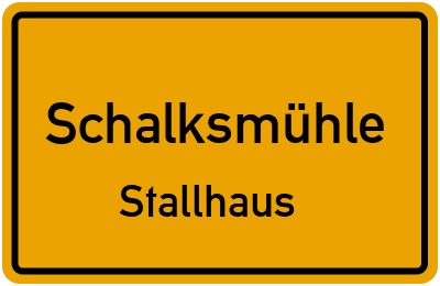 Ortsschild Schalksmühle Stallhaus