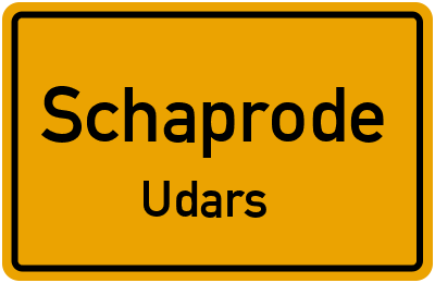 Straßenverzeichnis Schaprode Udars