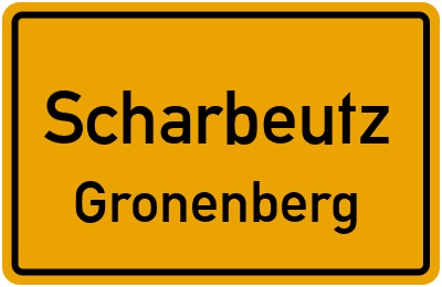 Ortsschild Scharbeutz Gronenberg