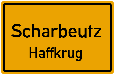 Ortsschild Scharbeutz Haffkrug