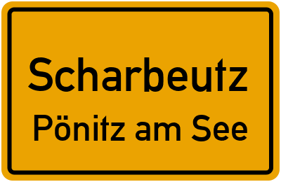 Ortsschild Scharbeutz Pönitz am See