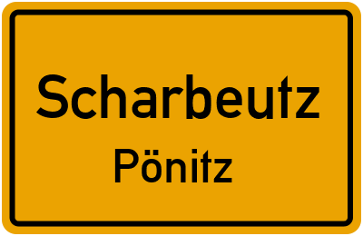 Ortsschild Scharbeutz Pönitz