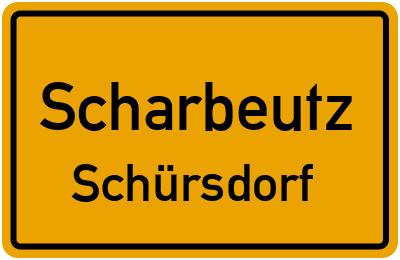 Ortsschild Scharbeutz Schürsdorf