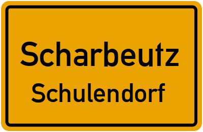 Ortsschild Scharbeutz Schulendorf