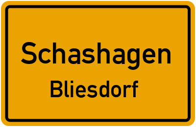 Straßenverzeichnis Schashagen Bliesdorf