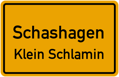 Straßenverzeichnis Schashagen Klein Schlamin
