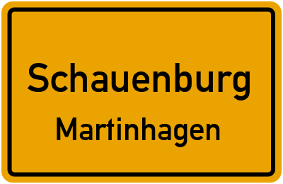 Ortsschild Schauenburg Martinhagen