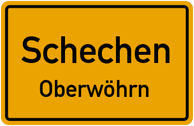 Straßenverzeichnis Schechen Oberwöhrn