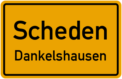 Straßenverzeichnis Scheden Dankelshausen