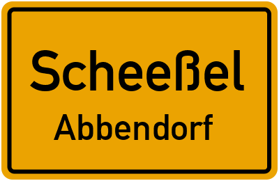 Ortsschild Scheeßel Abbendorf