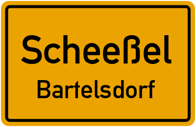 Ortsschild Scheeßel Bartelsdorf