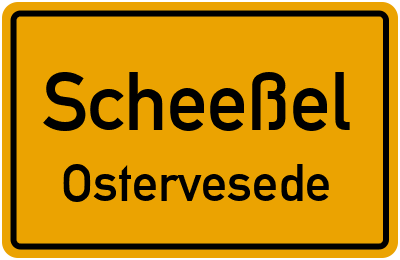 Straßenverzeichnis Scheeßel Ostervesede