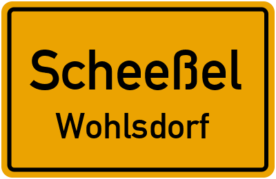 Ortsschild Scheeßel Wohlsdorf