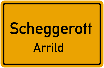 Straßenverzeichnis Scheggerott Arrild