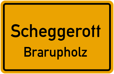 Straßenverzeichnis Scheggerott Brarupholz
