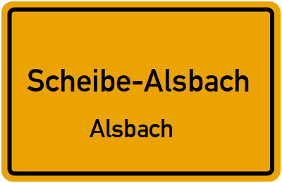 Straßenverzeichnis Scheibe-Alsbach Alsbach