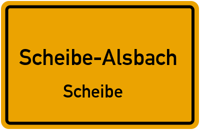 Straßenverzeichnis Scheibe-Alsbach Scheibe
