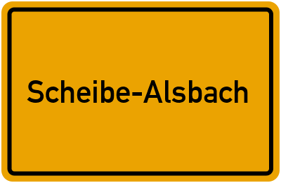 Scheibe-Alsbach in Thüringen