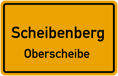 Straßenverzeichnis Scheibenberg Oberscheibe