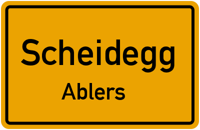 Straßenverzeichnis Scheidegg Ablers