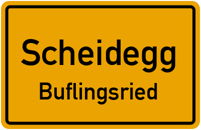 Straßenverzeichnis Scheidegg Buflingsried