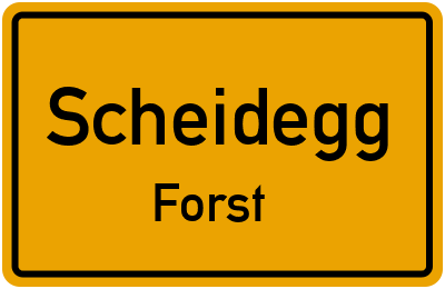 Straßenverzeichnis Scheidegg Forst