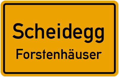 Straßenverzeichnis Scheidegg Forstenhäuser