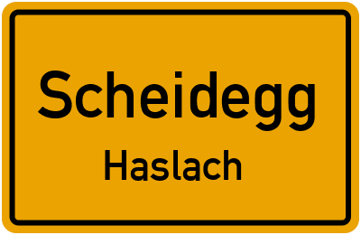 Straßenverzeichnis Scheidegg Haslach