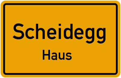 Straßenverzeichnis Scheidegg Haus