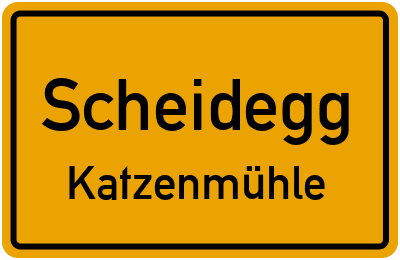 Straßenverzeichnis Scheidegg Katzenmühle