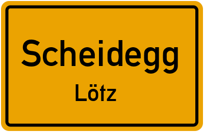 Straßenverzeichnis Scheidegg Lötz