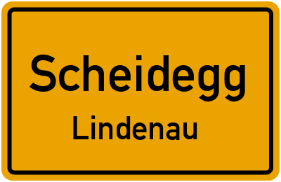 Straßenverzeichnis Scheidegg Lindenau
