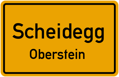 Straßenverzeichnis Scheidegg Oberstein
