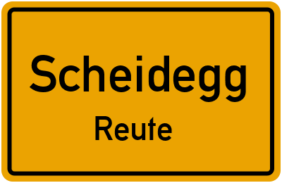 Straßenverzeichnis Scheidegg Reute