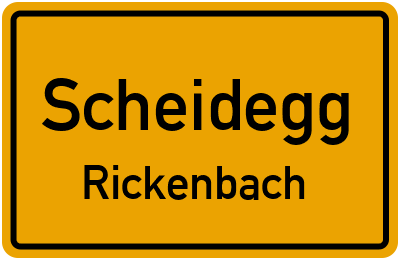 Straßenverzeichnis Scheidegg Rickenbach