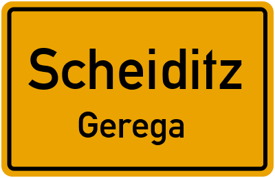 Straßenverzeichnis Scheiditz Gerega